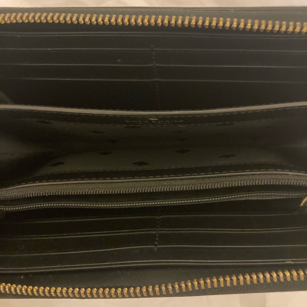 kate spade Black Wallet with Gold Logo - Picture 10 of 10